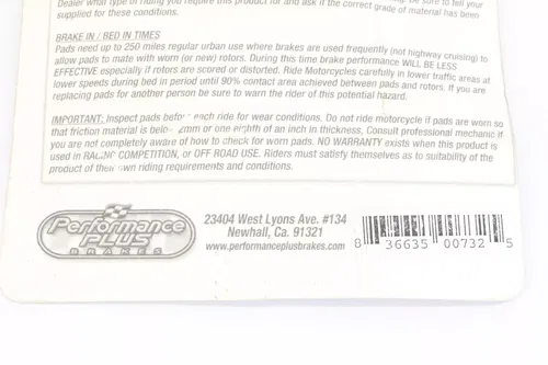 Honda TRX 400ex 300ex PERFORMANCE PLUS Brake Pads Front Rear Kawasaki Yamaha
