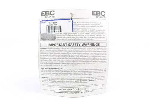 EBC High Performance Double H Sintered Harley-Davidson Brake Pads FA200HH 2688