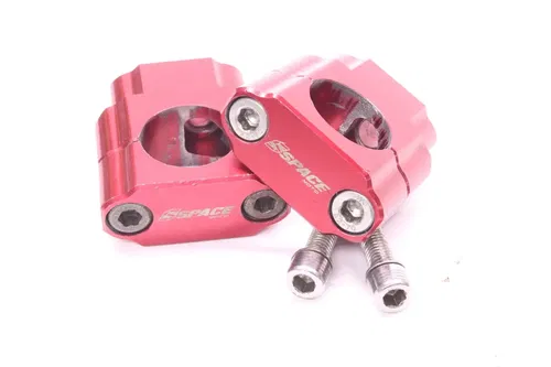 Space Moto Universal 1 1/8 Fat Bar Handlebar Handle Clamps Mounts
