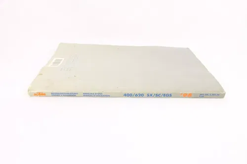 1998 Ktm 620 400 SX SC EGS Original Owners Manual Book 9681