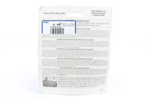 EBC High Performance Organic Honda Brake Pads FA436 2688