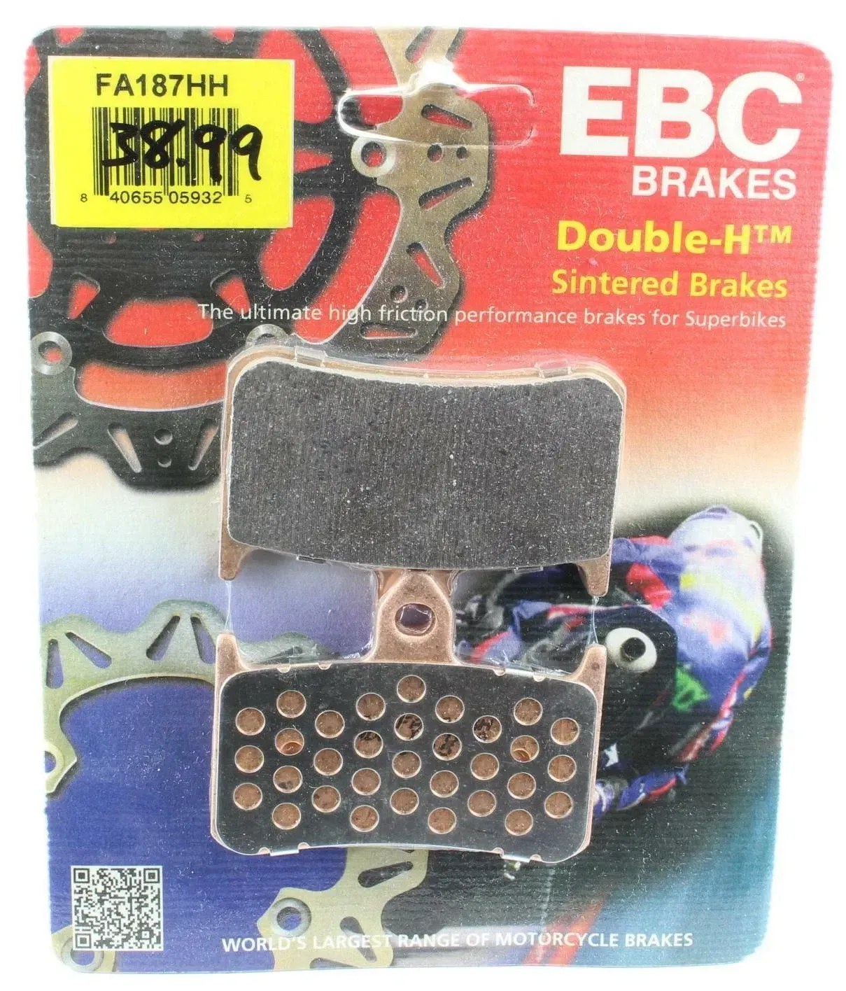 EBC Double H Sintered Honda Brake Pads FA187HH 2688