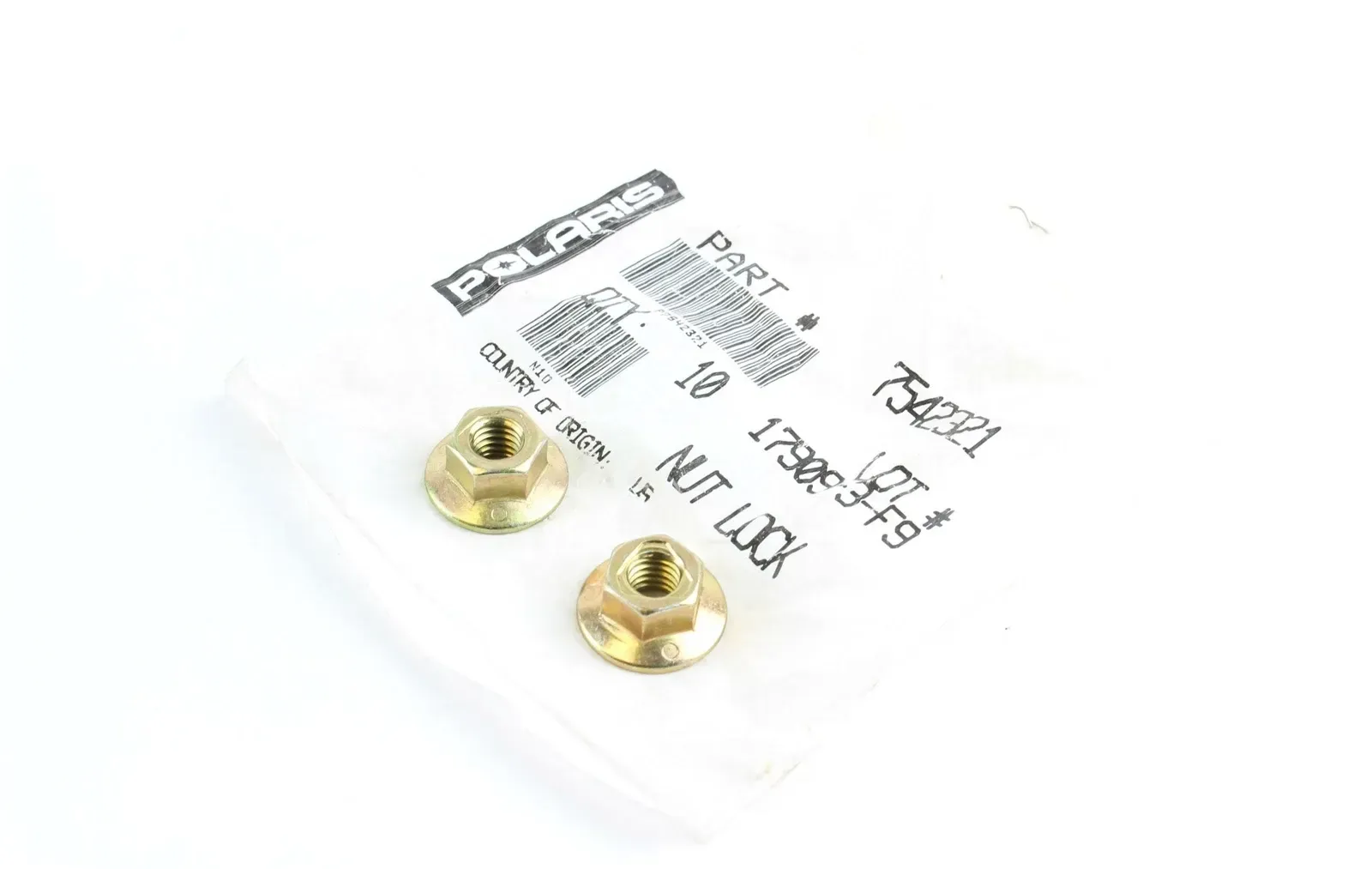 OEM Polaris Trail Blazer Sportsman Flange Nut Qty 2 7542321 2688