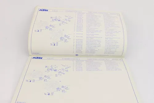 1998 Ktm 400 / 620 LC4 Engine Spare Part Number Manual Book 9681