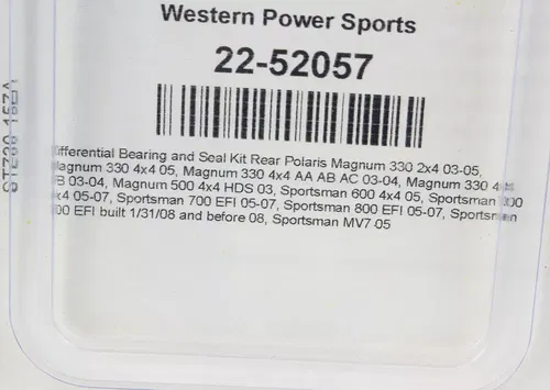 Aftermarket Polaris Differential Bearing And Seal Kit 2688