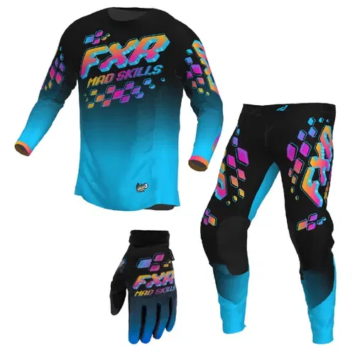 FXR Gear Combo w/ Gloves - FXR Podium Mad Skills - XL / 36 (Gloves: XL)