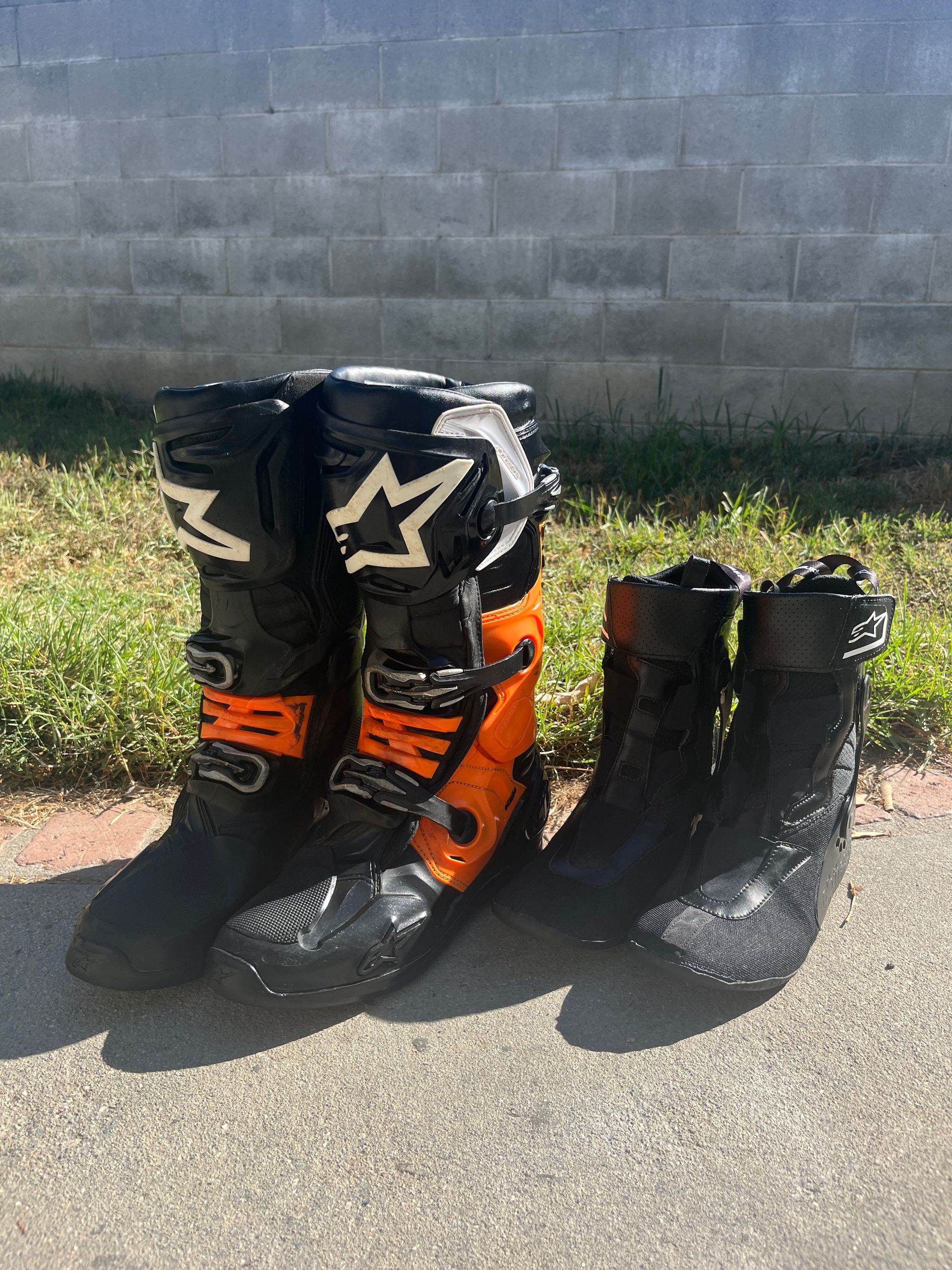Alpinestars Tech 10 Black/Orange - Size 11