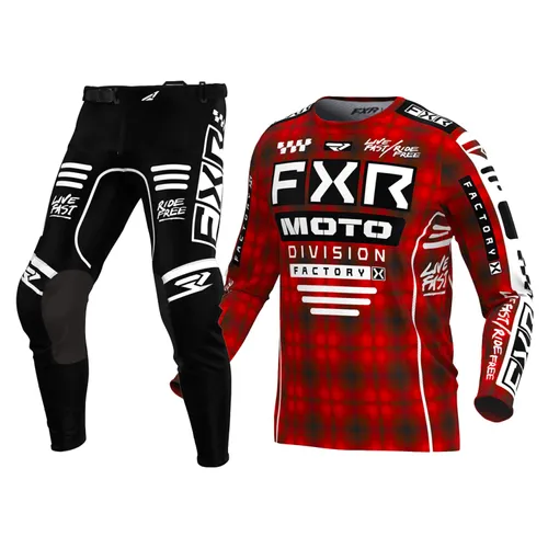 2024 FXR Gear Combo - FXR Podium Red Plaid - XXL / 38