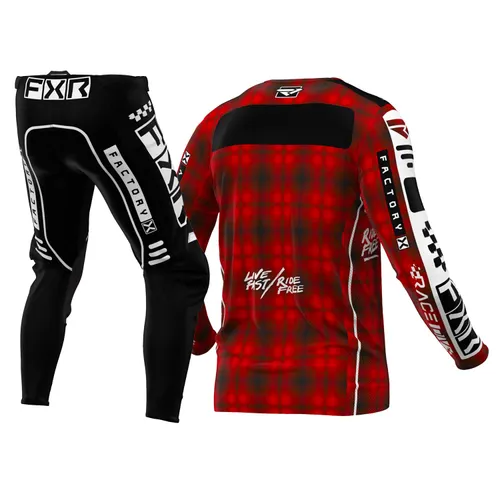 2024 FXR Gear Combo - FXR Podium Red Plaid - XXL / 38
