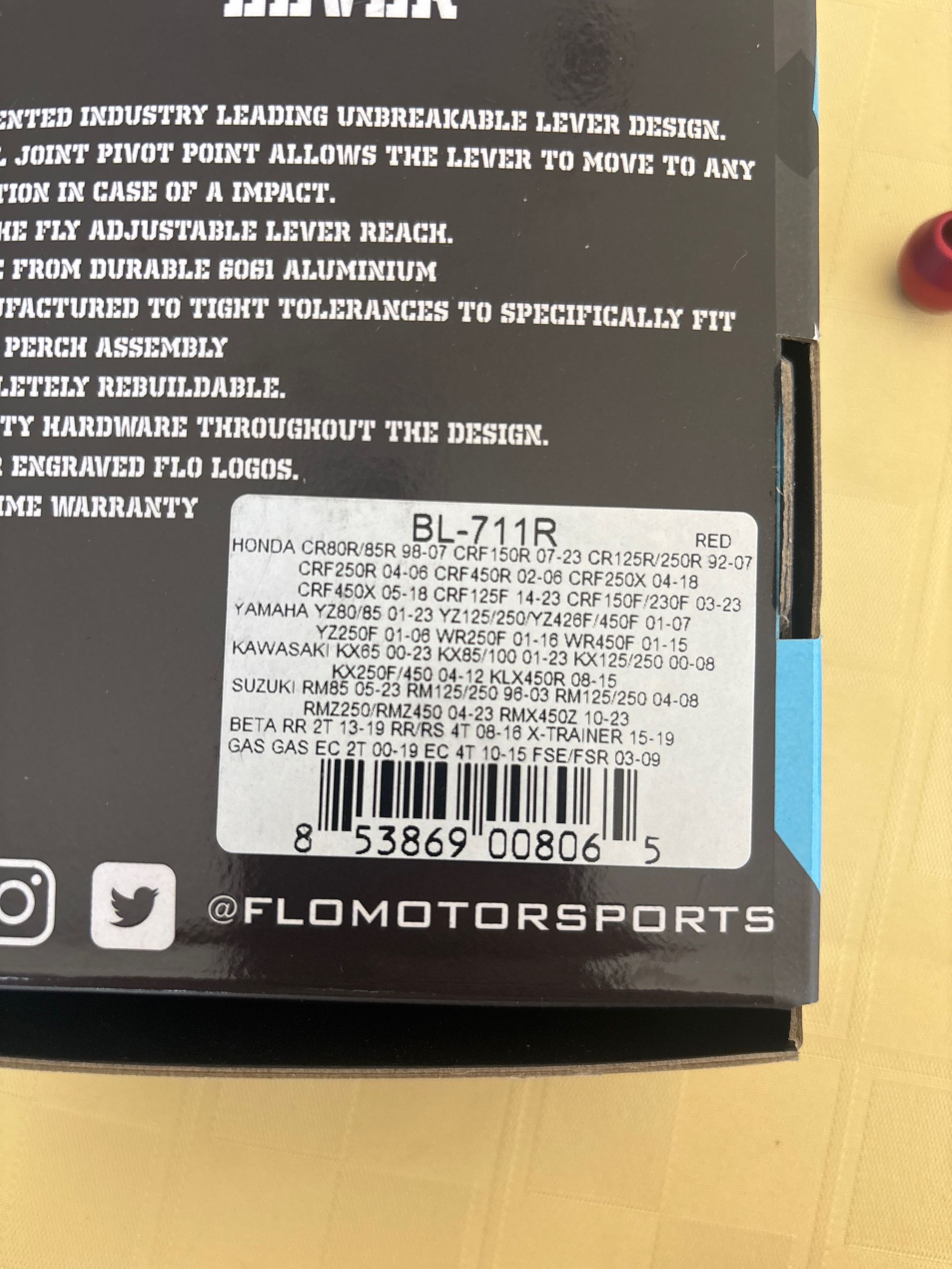 Flo Motorsports Pro 160 Lever Set