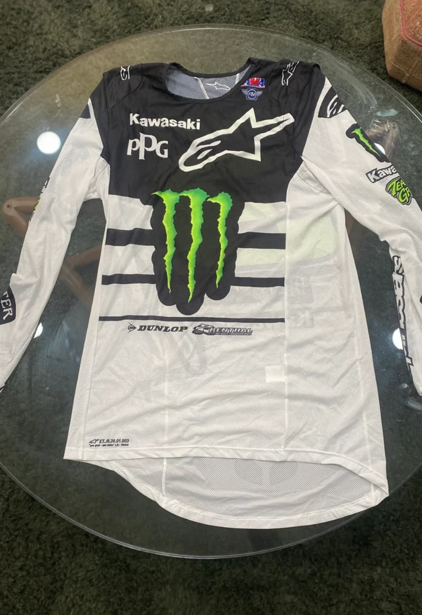 T-shirt Motocross Eli Tomac ET3 - Homme - Couleur Noire - Tailles S à 5XL - Neuf Avec étiquette