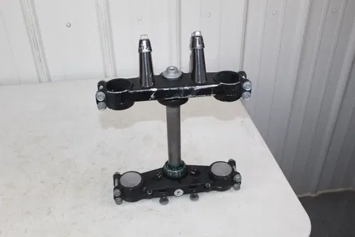 1984 Kawasaki KX125 Triple Clamp Set Upper Lower Clamps KX 125 250 500 1983 84/4