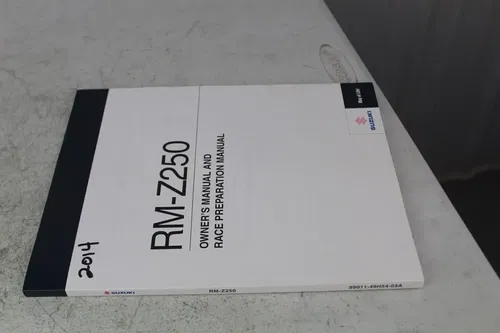 2014 Genuine Suzuki RM-Z250 Owners and Race Preparation Manual RMZ 250