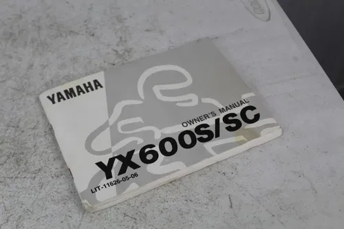 1986 Yamaha Radian YX600 W WC Owners Manual YX 600 86