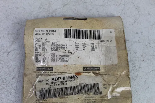 NEW DP FRONT BRAKE PADS SDP 814 CR125 CR25R CR500 XR250R XR250L XR600R 250R