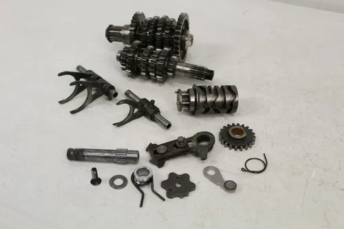 1984 KTM 125 MX MXC Transmission assembly Gears Shaft Forks Shift Mechanism 84