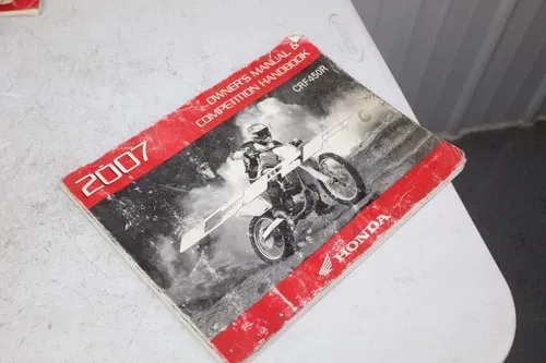 2007 Honda CRF450R Factory Owners Manual Competition Handbook CR 450