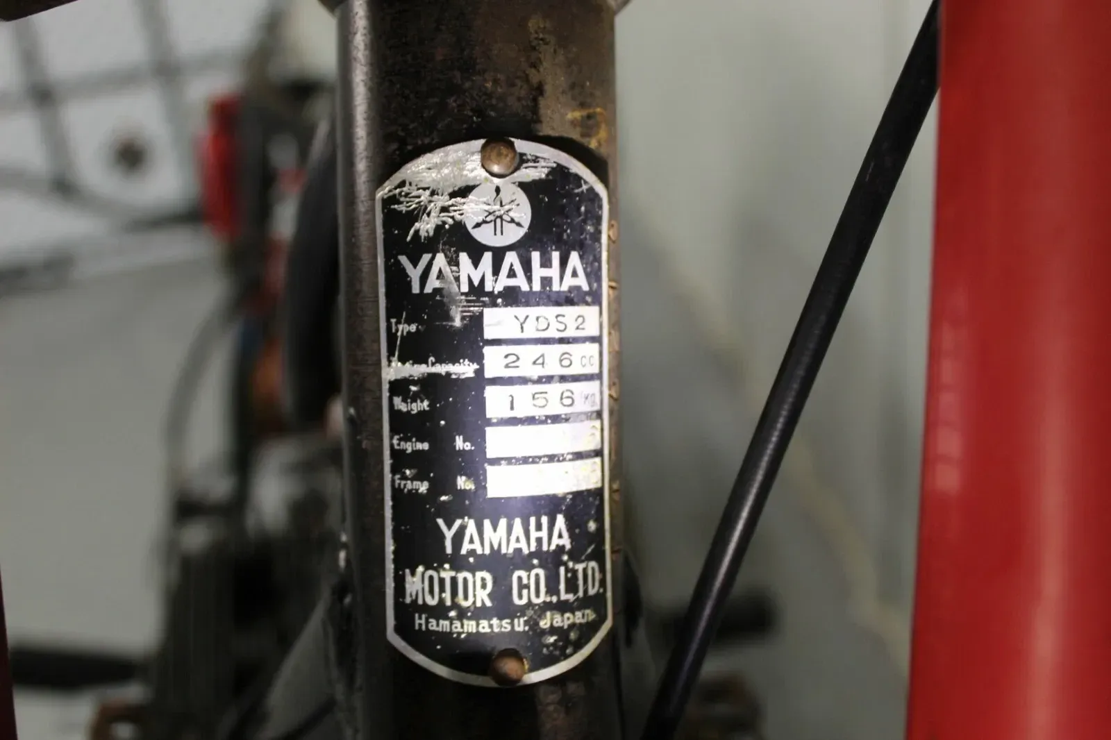 1962 Yamaha YDS2 Rear Wheel assembly YDS 2 62