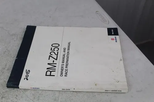 2015 Genuine Suzuki RM-Z250 Owners and Race Preparation Manual RMZ 250