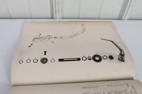 1973 CZ380 Internal Kickstarter assembly Kick starter CZ 380 400 type 981 - 4