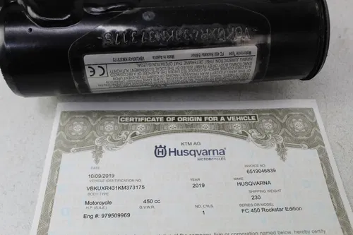 2019 Husqvarna FC450 Rock Star Edition Frame 7950300100033 Chassis FC 450 19/2