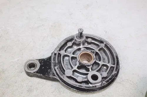 1984 Kawasaki KX125 OEM Rear brake backing plate with shoes KX 125 84/4