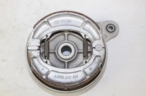 1983 Yamaha YZ125 OEM Rear Brake Backing Plate with Shoes and Cam YZ 125 83