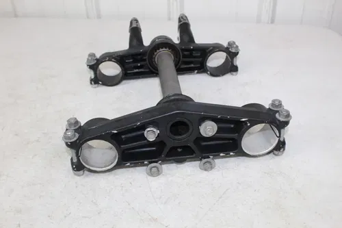 1984 Kawasaki KX125 Triple Clamp Set Upper Lower Clamps KX 125 250 500 1983 84/4
