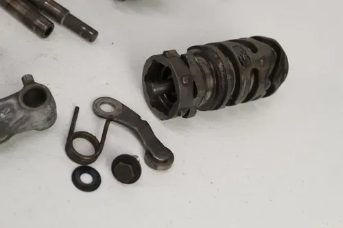 1983 Honda CR60 Transmission shafts gears drum forks shift mechanism CR 60 83/3