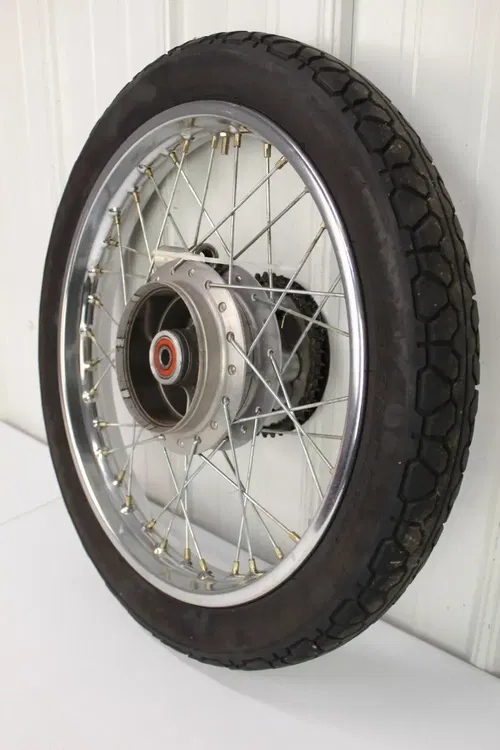 1990 Honda CB125 OEM Rear wheel assembly CB 125 90