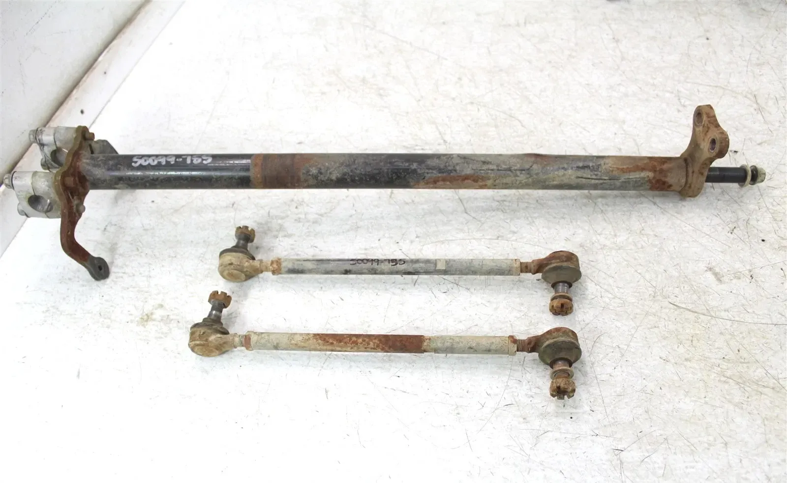 1989 Yamaha Breeze 125 Steering Stem Shaft w/ Tie Rods