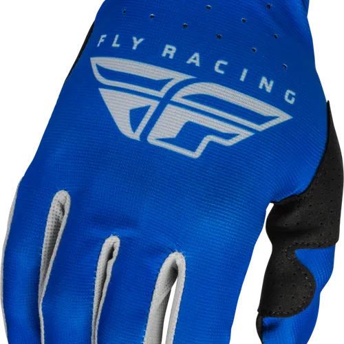 FLY RACING YOUTH LITE GLOVES BLUE/GREY 