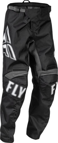 FLY RACING YOUTH F-16 PANTS BLACK/WHITE 