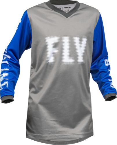 FLY RACING YOUTH F-16 JERSEY GREY/BLUE 