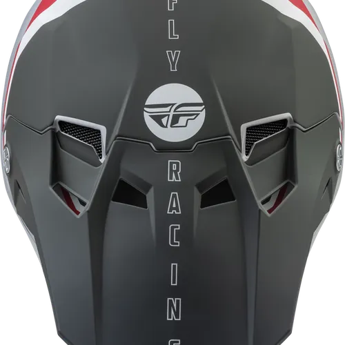 FLY RACING FORMULA CC DRIVER HELMET MATTE SILVER/RED/WHITE 
