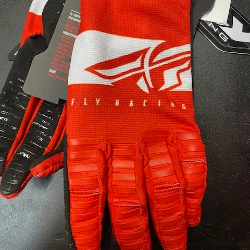 FLY RACING KINETIC GLOVE-RED/WHT