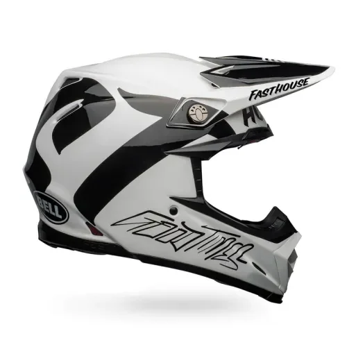 BELL FASTHOUSE NEWHALL MOTO9 FLEX-BLK/WHT - MED