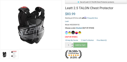 Leatt chest protector