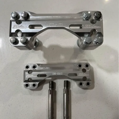 Ride Engineering Oversized Bar Clamps With Post For Kxf And Yzf
