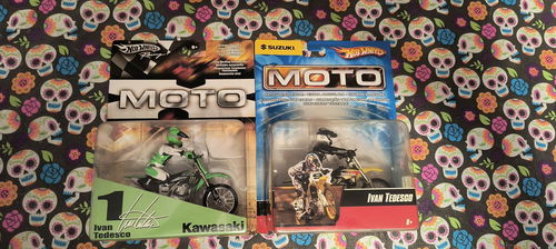 Hot Wheels Lot. Ivan Tadesco Suzuki/Pro circuit Kawasaki 