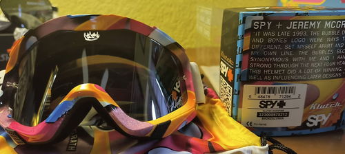 Early 2000's SPY McGrath Showtime/Klutch Bubble Design Set. Goggles/Glasses