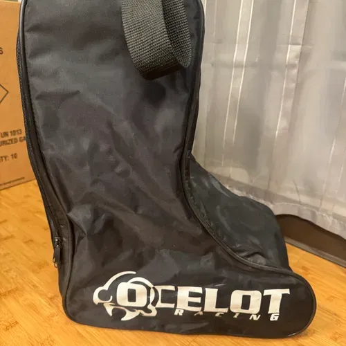 Boot Bag Ocelot Racing Black And White