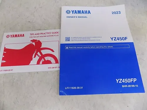 Yamaha YZ450 Owner's Manual w/ spoke wrenches / misc YZ 450 2023 #3