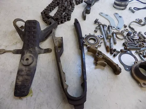 KTM 450XCF  Misc parts pieces Gears hoses misc pegs shifter    450 XCF sxf 2014