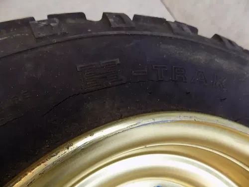 Honda ATC250R Gold Front Wheel w/ OHTSU Tire ATC 250R 1985 R
