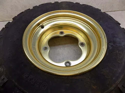 Honda ATC250R Gold Front Wheel w/ OHTSU Tire ATC 250R 1985 R