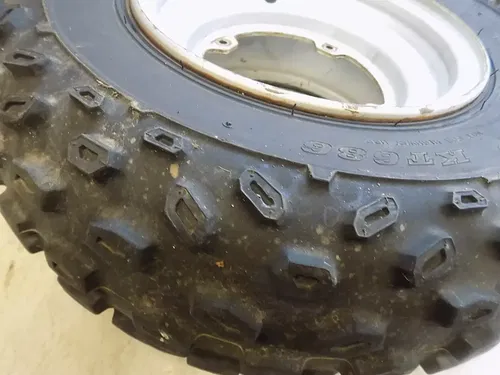 Suzuki LT500R Quadzilla Front Wheels w/ Dunlop Tires  LT 500 1990