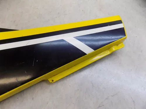 Yamaha RZ350 Side Panel Plastic Piece Yellow / Black   RZ 350 1984 1985