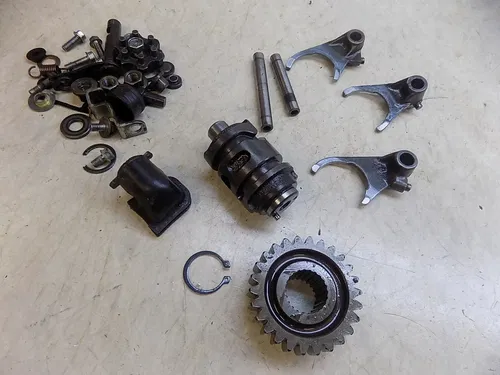 Kawasaki KX500 Shift Forks Drum misc engine transmission parts  KX 500 2002