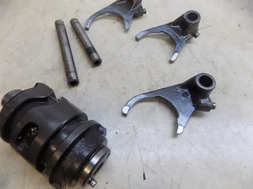 Kawasaki KX500 Shift Forks Drum misc engine transmission parts  KX 500 2002